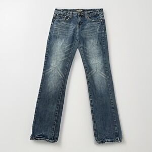 Carbon Black Jeans Men's 32x29 Distressed‎ Denim Blue Jeans